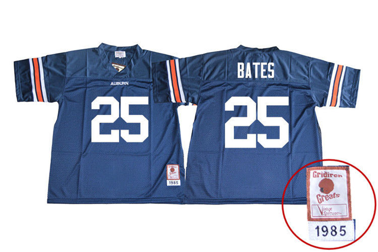 Youth Auburn Tigers #25 Daren Bates 1985 Throwback Navy College Stitched Football Jersey